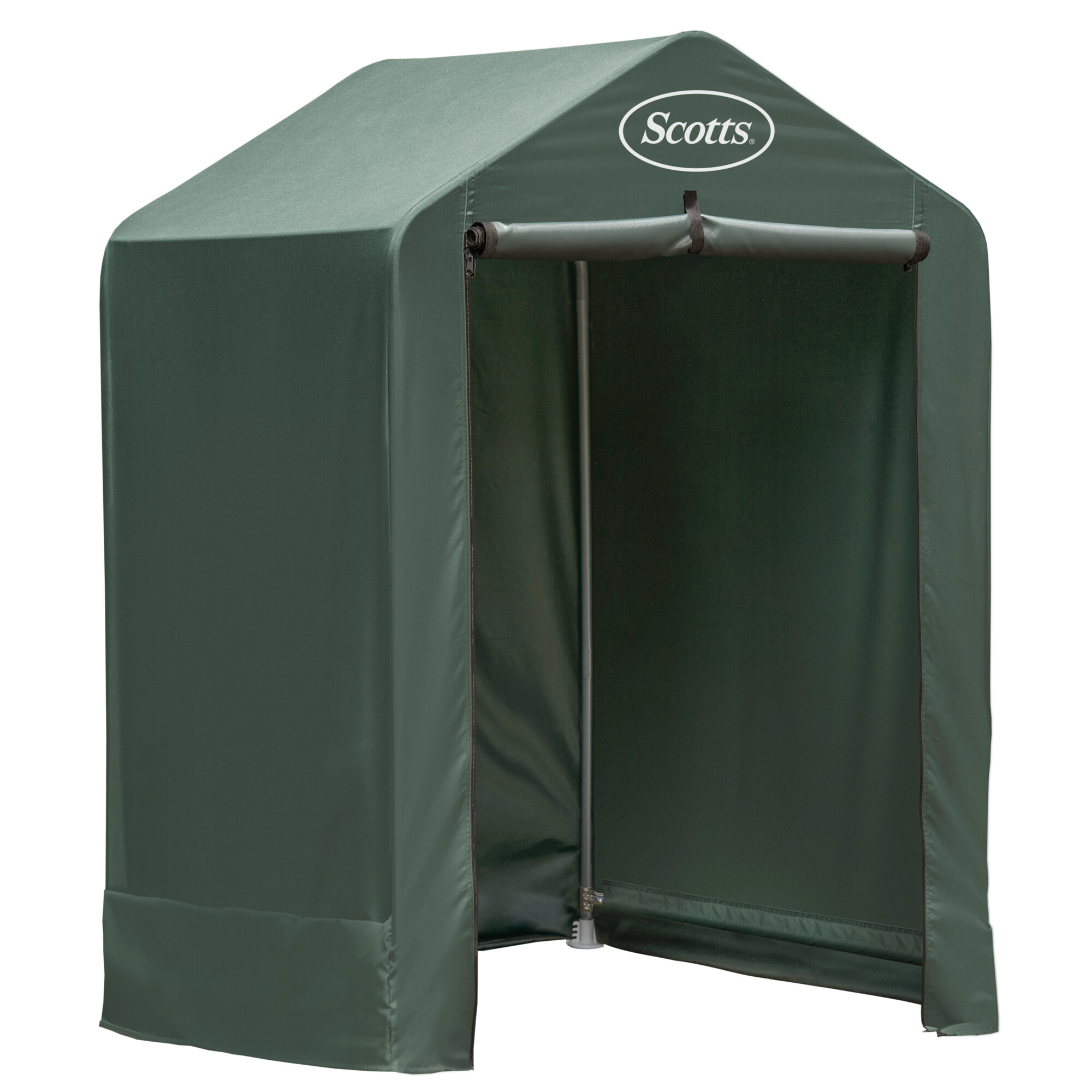 Scotts Garden Shed 4ft. x 4ft. x 6ft. Green Peak, Soft Sided, Model# 70489